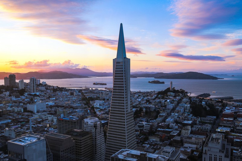 The skyscraper in the San Franciscan skyline.