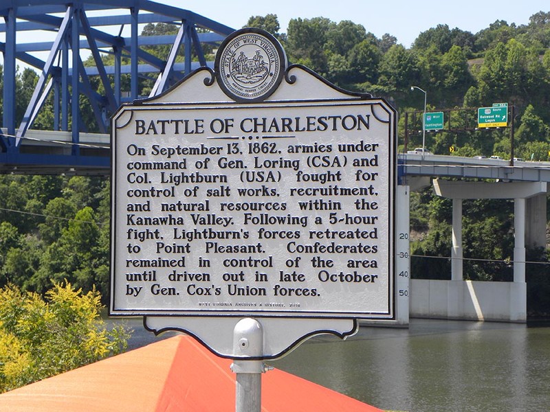 Battle of Charleston Highway Historical Marker 