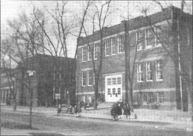 The 1899 school building, circa 1950s