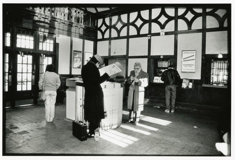 Interior of the Hartsdale Railroad Station in the 1980s.