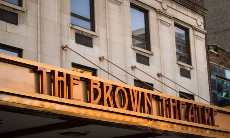 Current facade. "brown-theatre-history.jpg," The Kentucky Center, accessed on May 17, 2017, https://www.kentuckycenter.org/plan-your-visit/brown-theatre.