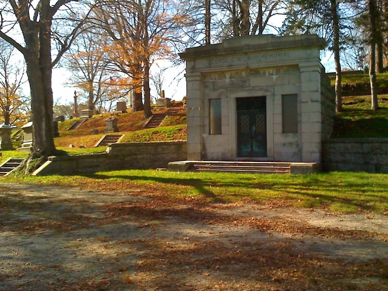 George E. Wilbur Memorial at the Mount Pleasant Cemetery (Courtesy of the Taunton Daily Gazette) 