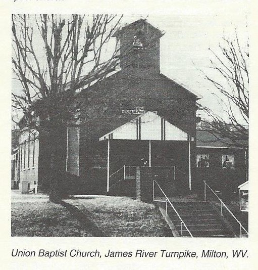 Union Baptist Church- Milton, WV (before remodling) 