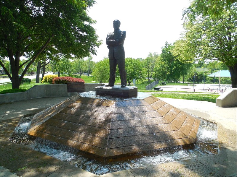 The Bernard Powell Memorial commemorates the short, but influential life of Civil Rights activist Bernard Powell.