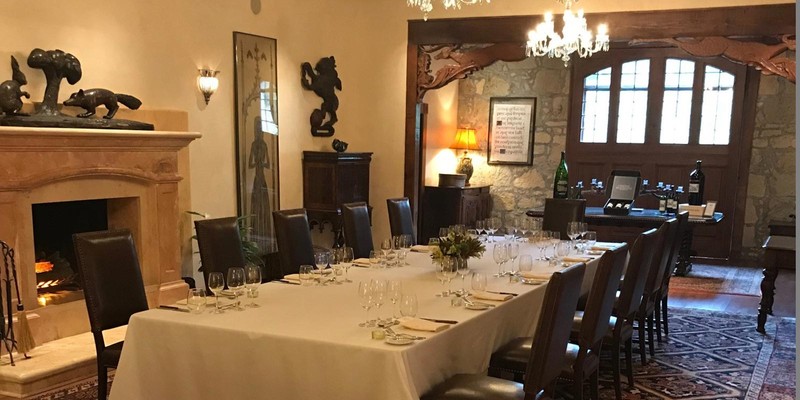 Dining room at Chateau Montelena Winery