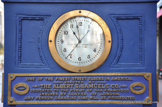 The clock's original inscription.