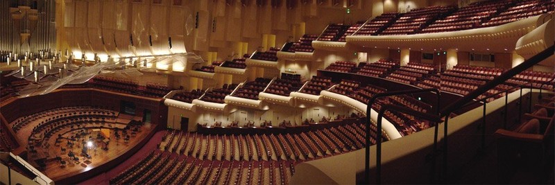 The symphony hall features 2,743 seats.