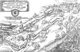 Blueprints for Catalina Federal Honor Camp. This is what the camp would of looked like while it was in use.
