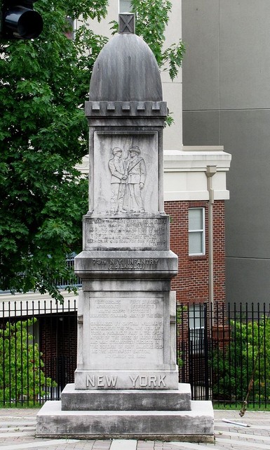 This monument was dedicated to the 79th New York Volunteer Infantry that defended the city at the Battle of Fort Sanders