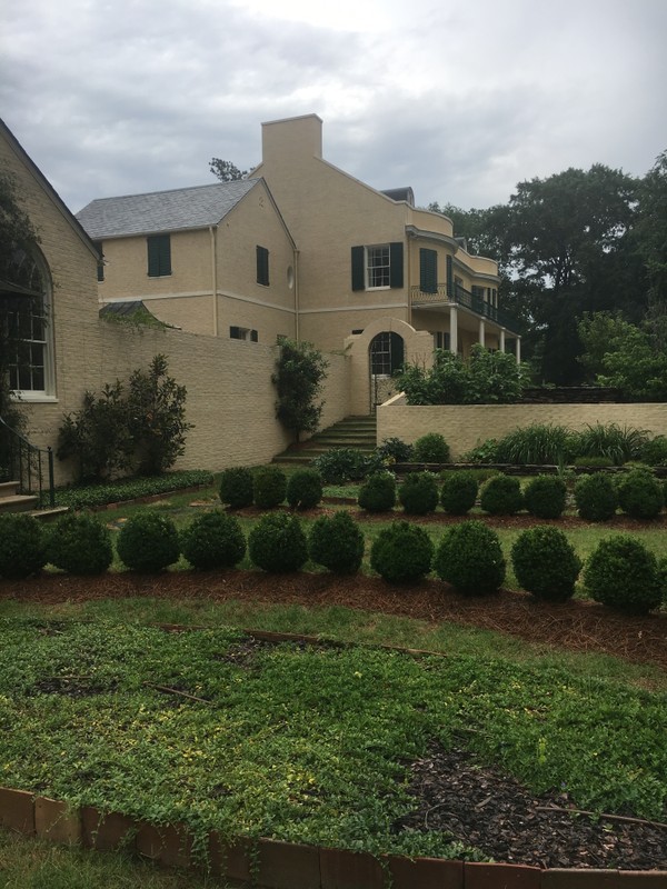 The remaining gardens and rear of home
