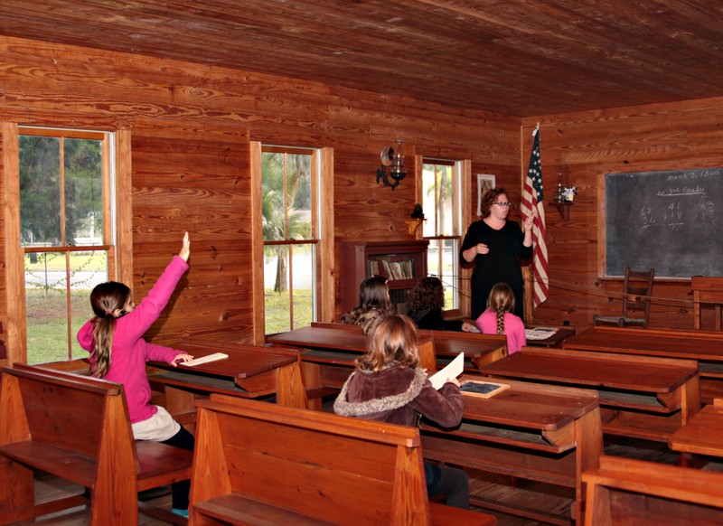 School field trip to 1908 Schoolhouse by Tana Carter