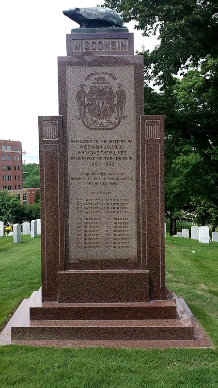 Dedication to the memory of Wisconsin soldiers who had died in battle in the Civil War.