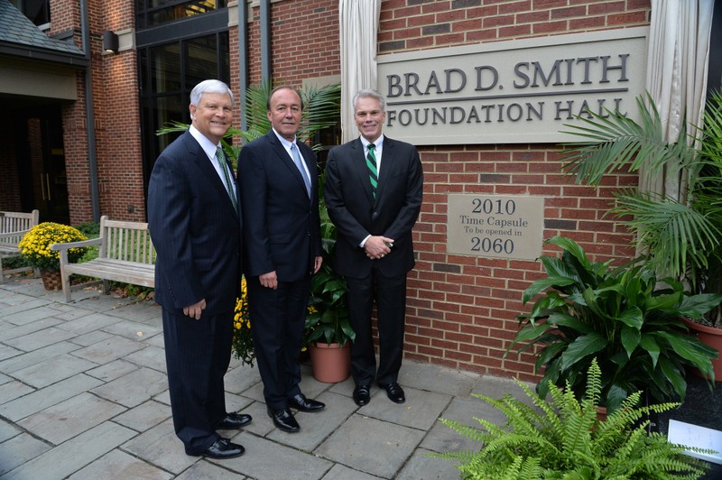 Brad Smith at the dedication ceremony of the foundation hall.