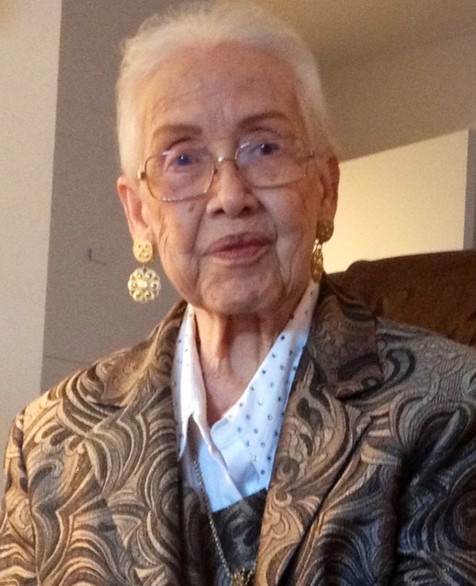 Photograph of Katherine Johnson, courtesy of Joylette Hylick.