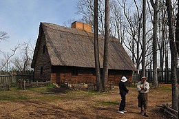 A reconstructed settler's house