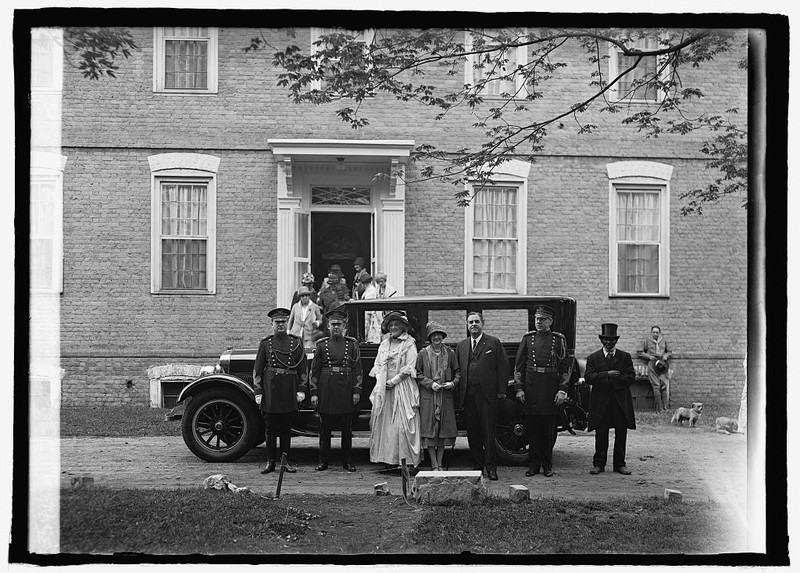 Virginia Governor Trinkle (third from right) at Kenmore's grand opening in 1925