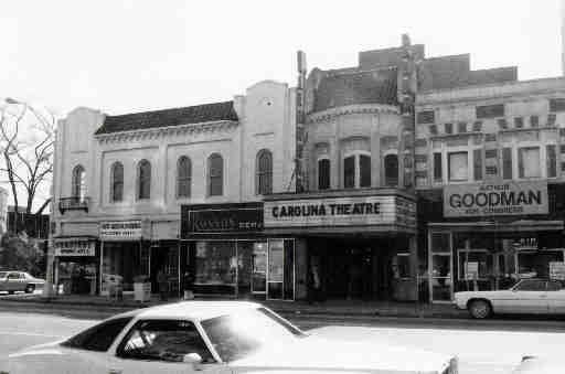 The Carolina Theater in the 1970s