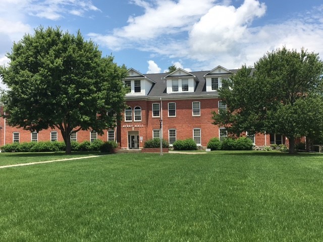 Avery Hall as it appears today from the Quad.