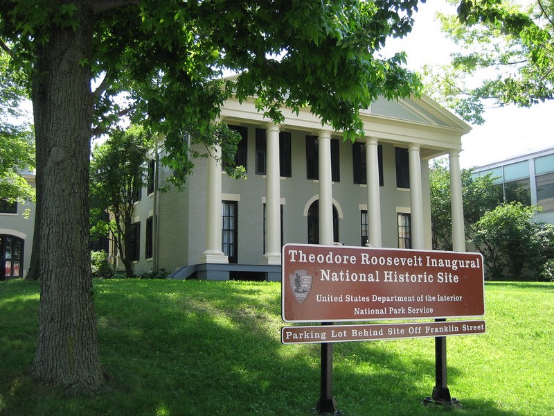 The Front of the Theodore Roosevelt Inaugural National Historic Site 