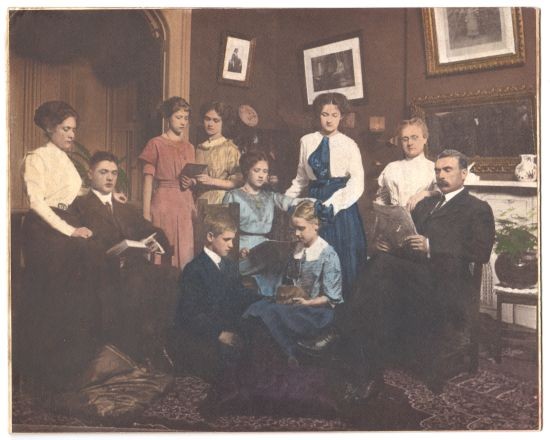 Family Portrait of the Sam Ewing Family in Stirman's Folly