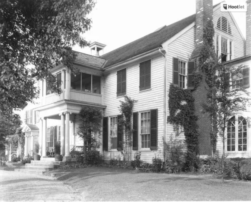 View of West Porch Arbor, 1927, Frances Benjamin Johnston