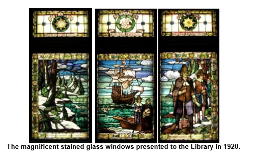 Stained Glass Windows (Courtesy of Pilgrim Hall Museum)