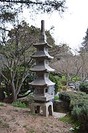 A pagoda in the Japanese Gardens.