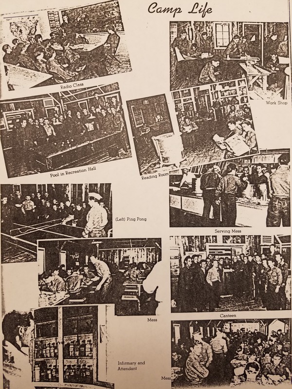 Fort Missoula featured many different types of activities. In addition to work experience, members had the chance to socialize, study, and take up new hobbies.(Date Unknown)