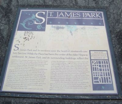 This marker describes the history of the park