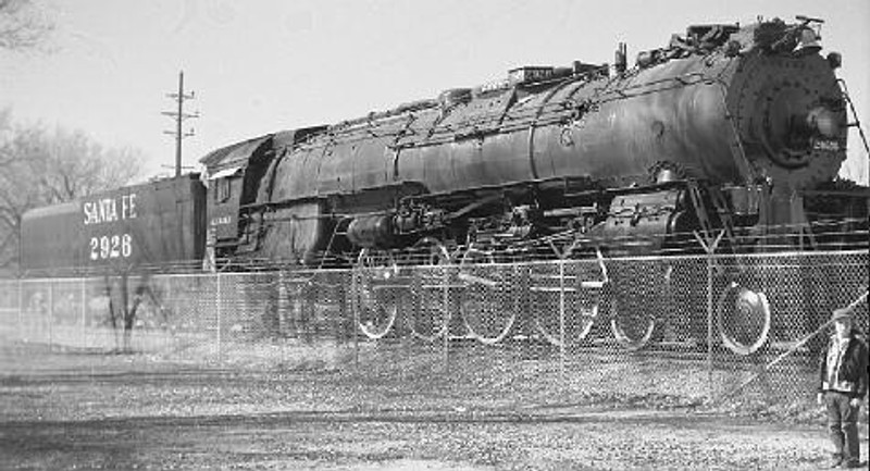 Mid-late 1950s photo of the locomotive in Albuquerque