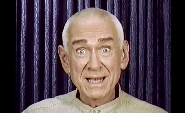 A commonly used image of Marshal Applewhite, screen captured from video broadcasts the group made in 1997