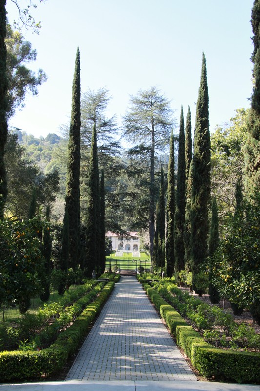 A manicured path leads through the center's Italianate Garden. 