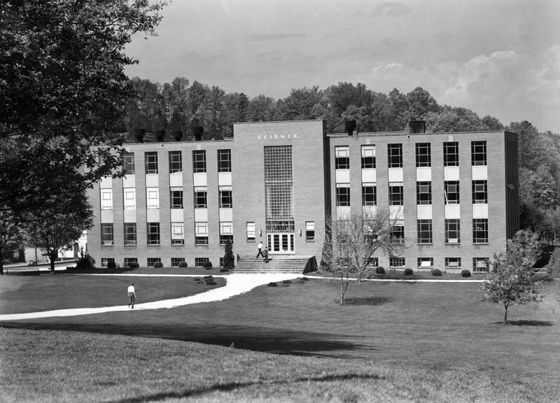 Charles M. Wall Science Building following construction.