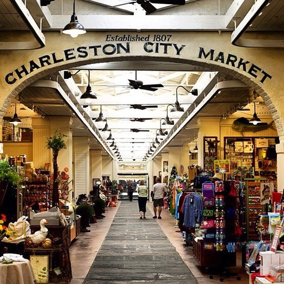 Inside view of the market. 