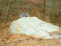 Sacrifice Rock (Courtesy of the Plymouth Antiquarian Society)