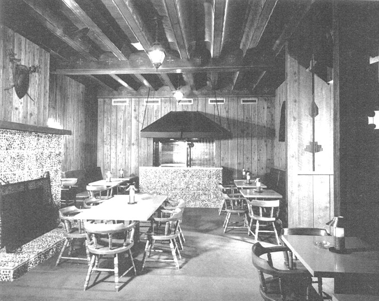 One of the cantinas of the hotel, crica 1940s-1950s