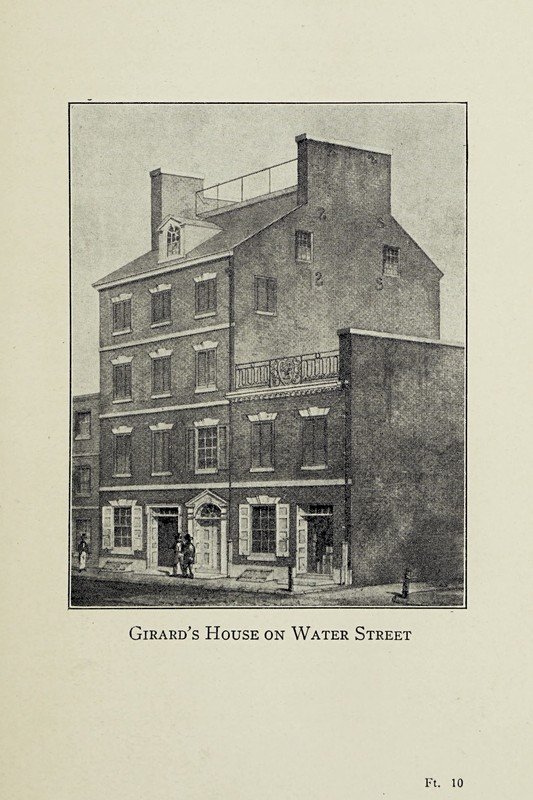 Print of Stephen Girard's house