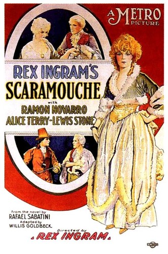 Promotional ad for 1923 film, "Scaramouch."