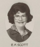Photograph of Eva Fleming Scott, 1980 Senate of Virginia, Virginia Legislature Photograph Collection, courtesy of the Library of Virginia, Visual Studies Collection.