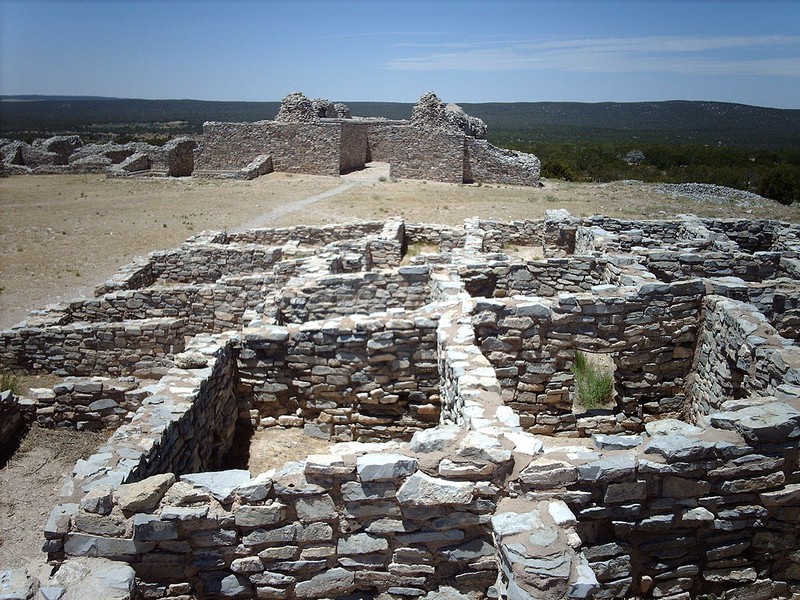 Pueblo and mission ruins at Gran Quivira