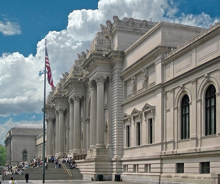 Entrance facade of the Met.