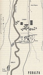Map of the Battle of Peralta