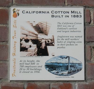 A plaque commemorating the Mill.