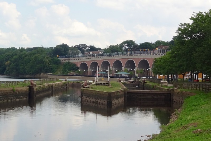 The terminus of the canal in New Brunswick (image from the Historical marker Database)