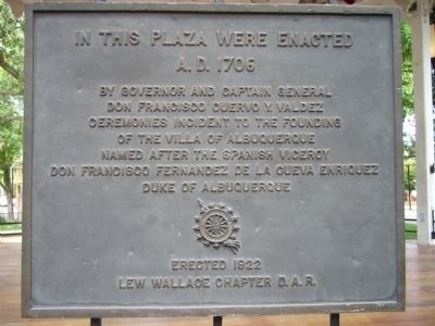 "In This Place Were Enacted" plaque