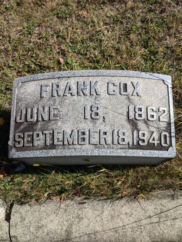 Cox's grave.