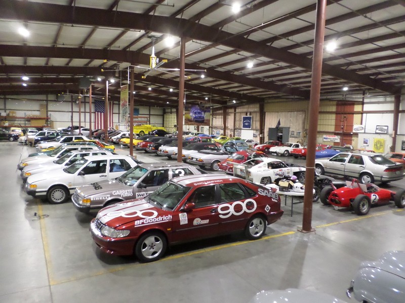 The museum features more than 80 Saabs on display.