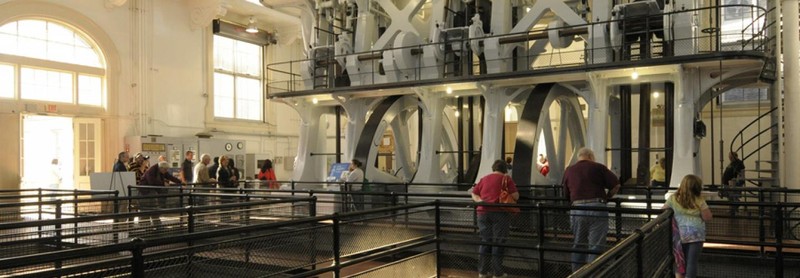 Pump station tour with steam engine display (image from Water Tower Park)