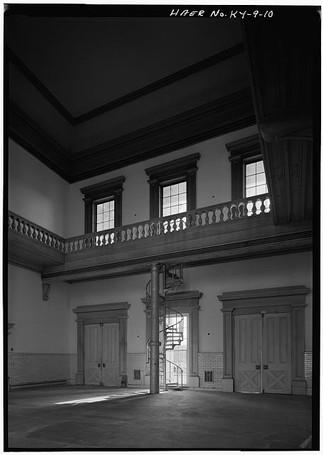 Interior of pumping station (Engine House) (image from Historic American Building Survey)