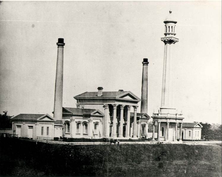 Water Tower and Engine House circa 1860 (image from Go To Louisville)